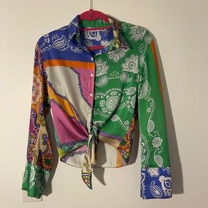 Zara button up blouse